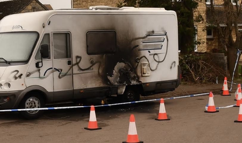 NEWS | A man has been jailed after he stalked his ex-partner and set fire to a campervan while she was asleep inside it with her new partner