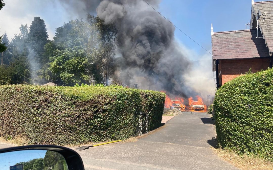 NEWS | Fire crews from across Herefordshire and Worcestershire responding to a large fire this afternoon  