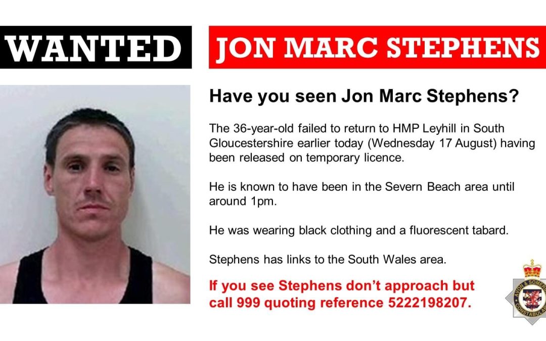 NEWS | Police issue appeal to help find a man who failed to return to an open prison