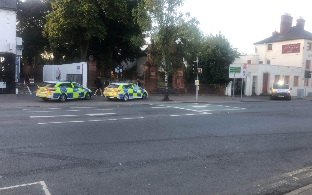 NEWS | Police officers attending incident in a Hereford graveyard this evening 