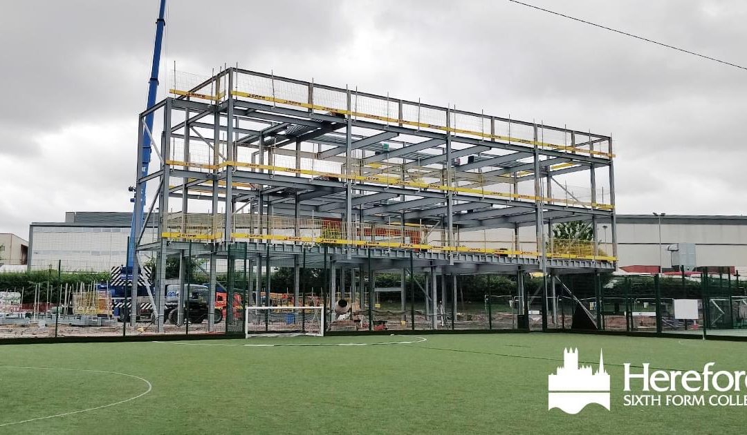 NEWS | Building work well underway on exciting new building development at Hereford Sixth Form College