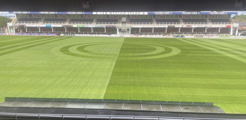 NEWS | Bulls groundsman Ben Bowen works his magic to get pitch in perfect condition ahead of the new season