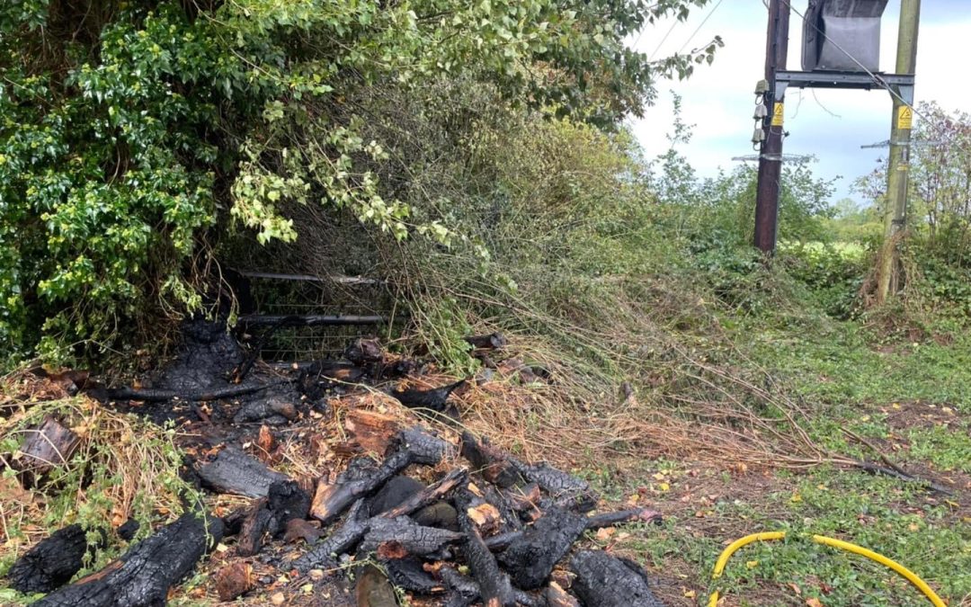NEWS | Lightning strike lead to a fire in one area of the Herefordshire countryside on Wednesday 