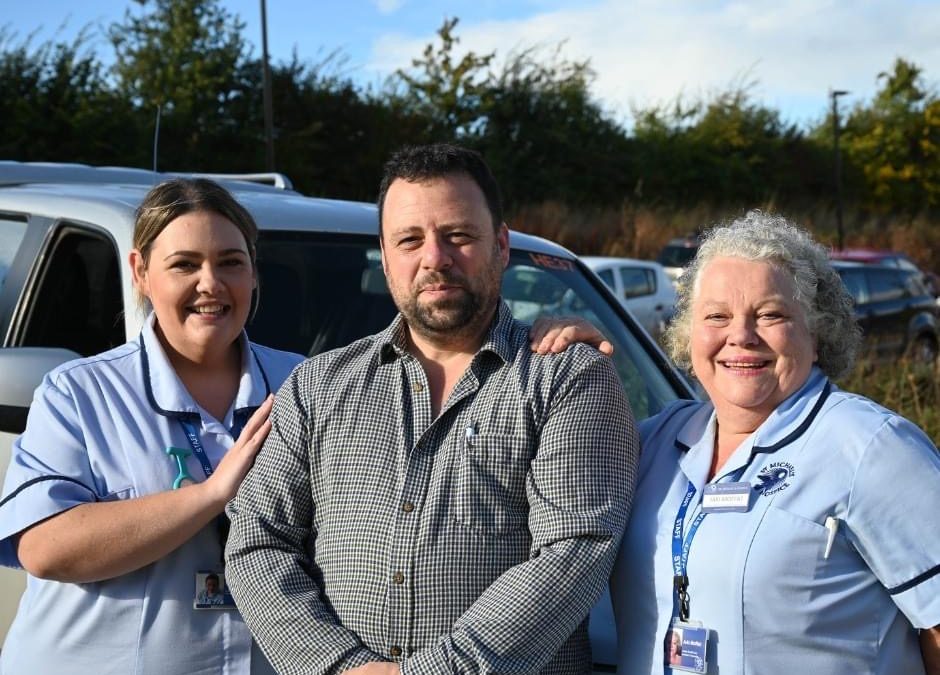 NEWS | Two care staff at St Michael’s Hospice were left stunned when a member of the public paid their fuel bill