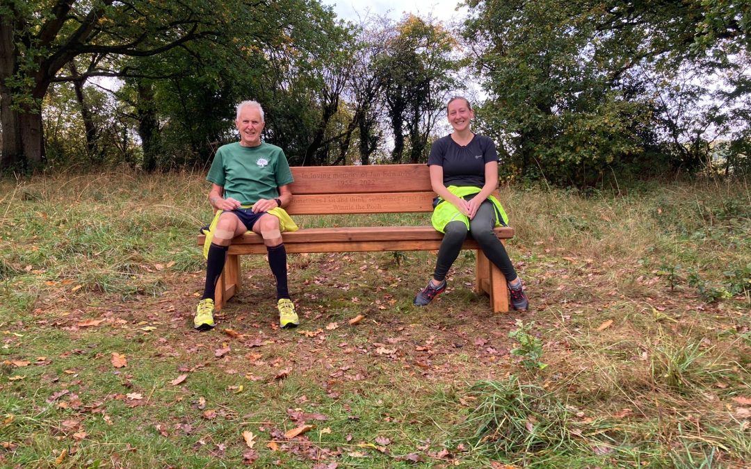 NEWS | Wye Valley Runners are delighted that a hand made oak bench in memory of much loved club member Jan Edwards has been installed
