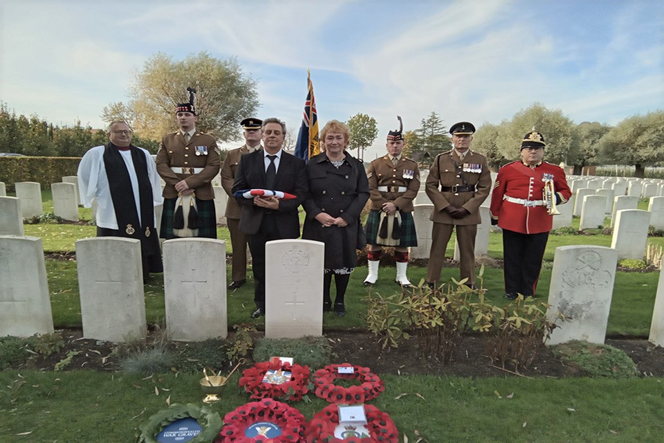 NEWS | The final resting place of six soldiers killed in World War One have been identified and now been honoured in Services of Rededication at their graves around Ypres in Belgium