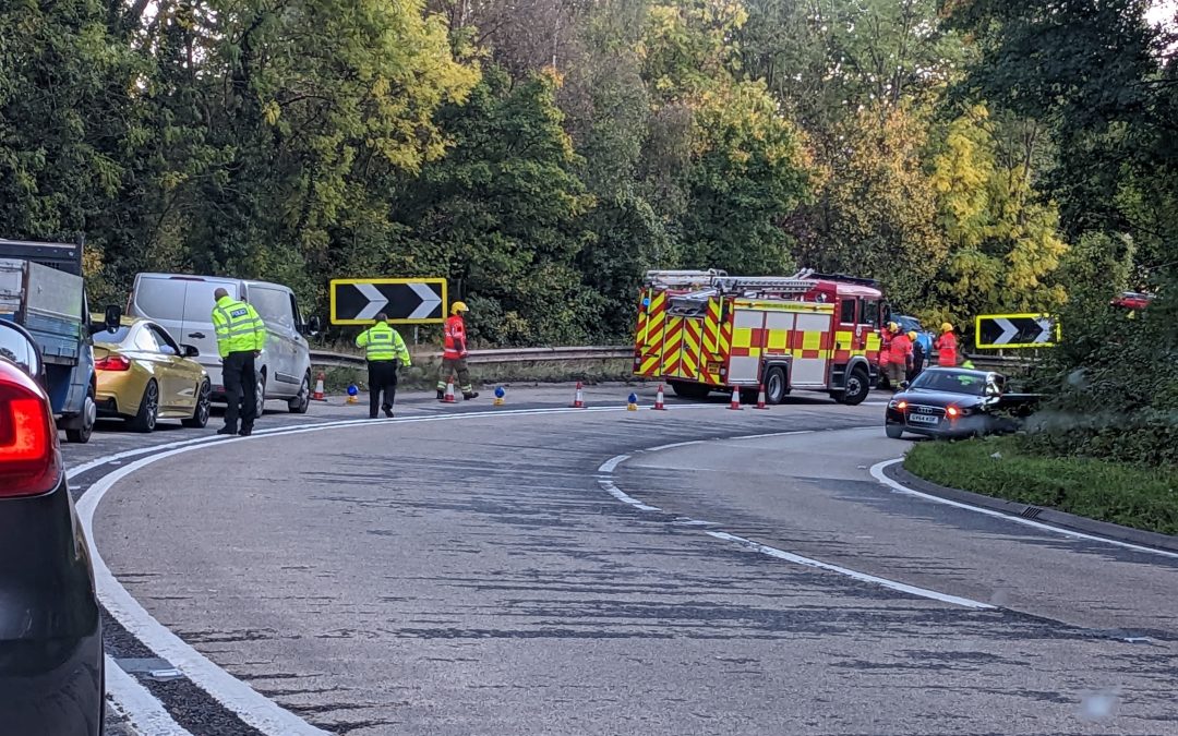 NEWS | Hereford & Worcester Fire and Rescue Service provide update after a car overturned on Dinmore Hill on Monday evening  