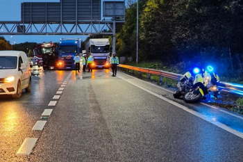 UK NEWS | A police officer has been injured after being involved in a collision with two lorries when responding to Just Stop Oil protest