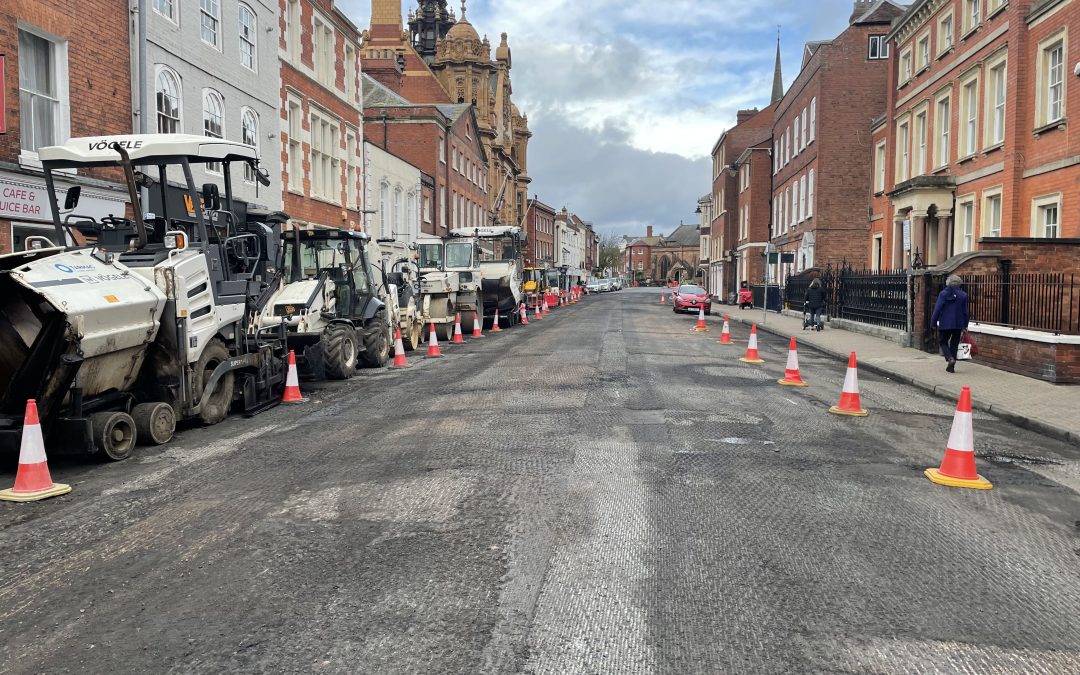 NEWS | Work is continuing on a project costing around £700,000 to improve safety for pedestrians and cyclists in St Owen Street
