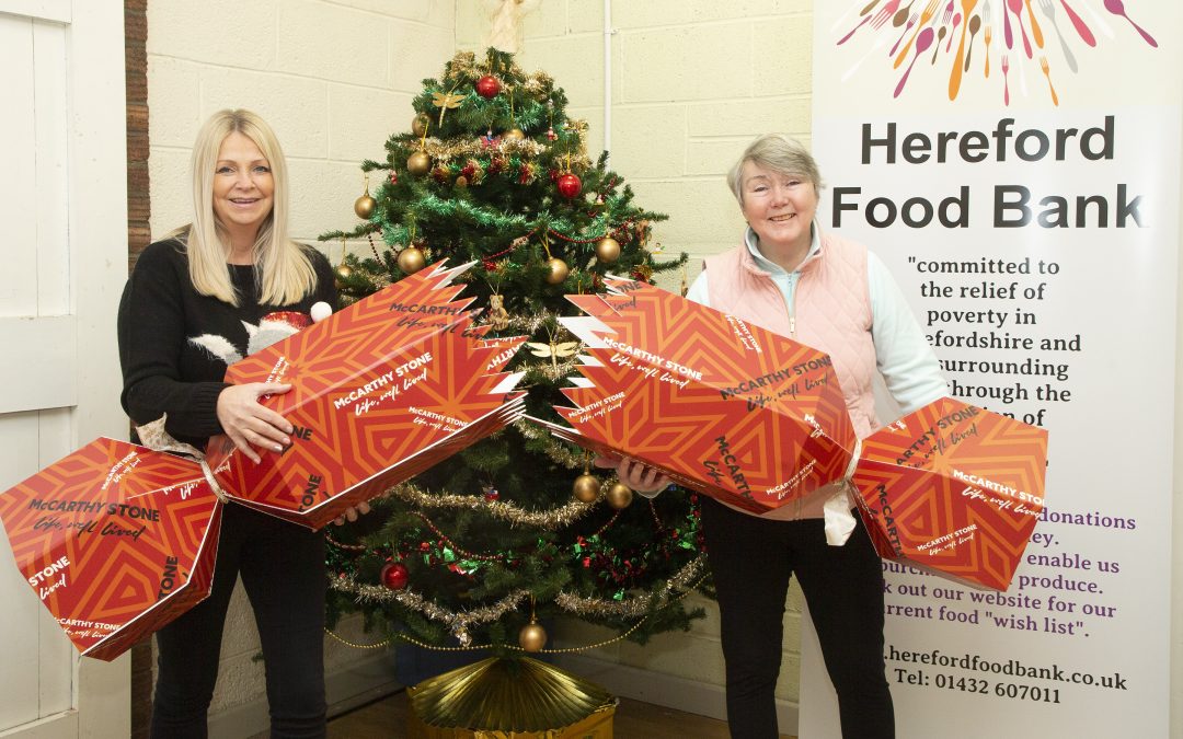 NEWS | The McCarthy Stone Foundation has donated £500 to Hereford Foodbank to support its work in the local community this Christmas
