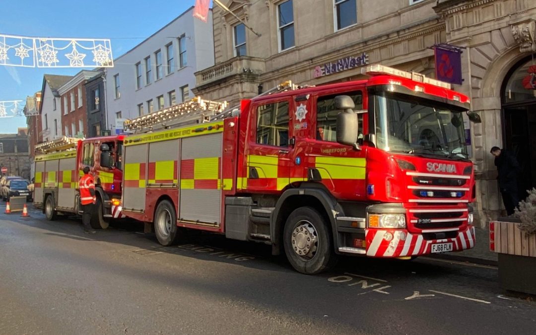 NEWS | Hereford & Worcester Fire and Rescue Service explain why crews were called to NatWest Bank in Hereford on Friday 