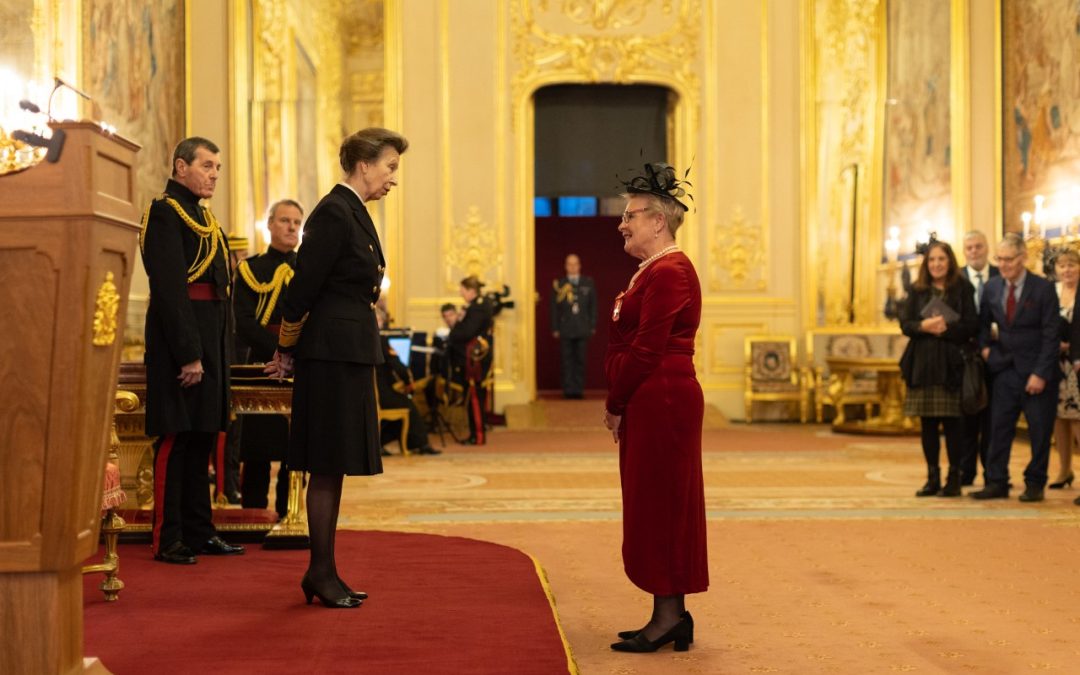 NEWS | Local teacher Sue Cole travelled to Windsor Castle to receive her MBE for services to a school in Kenya