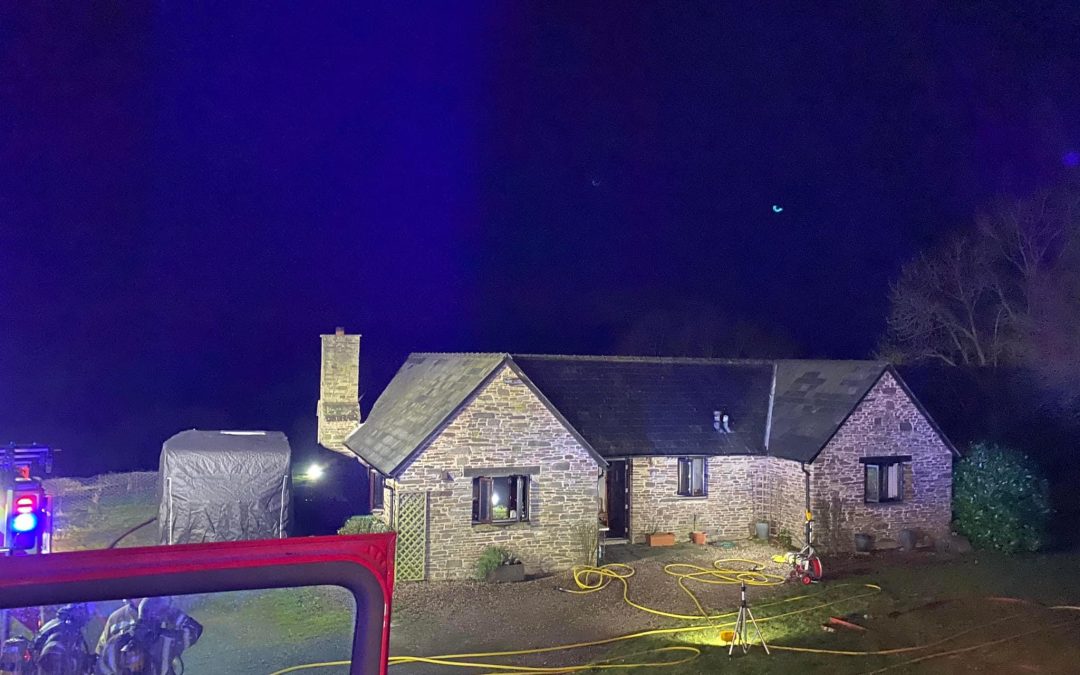 NEWS | Fire crews called to a house fire in a village near the Welsh border