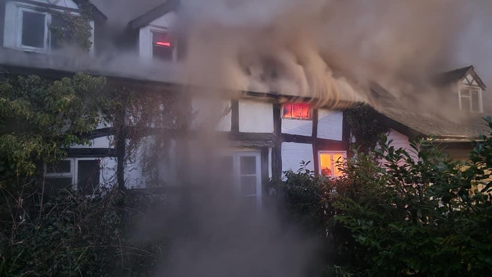 NEWS | Fire crews work hard to extinguish a severe house fire in Herefordshire 