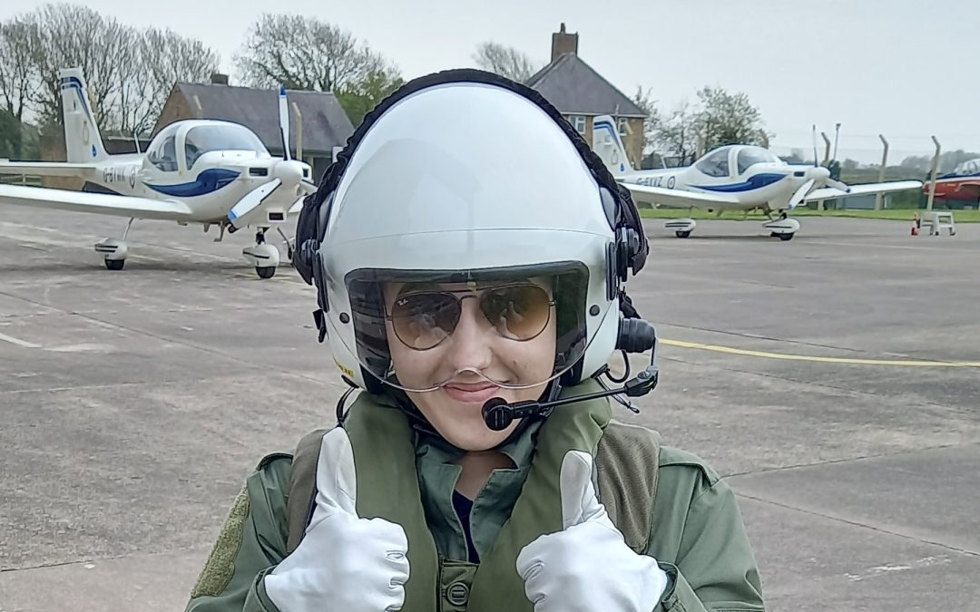 NEWS | Daredevil Hereford cadet takes to skies under the expert guidance of former NATO chief