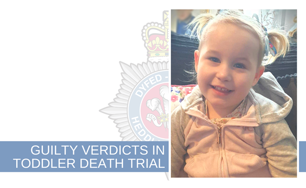 NEWS | Man guilty of murdering partner’s two-year-old daughter after repeatedly hitting her in a savage attack