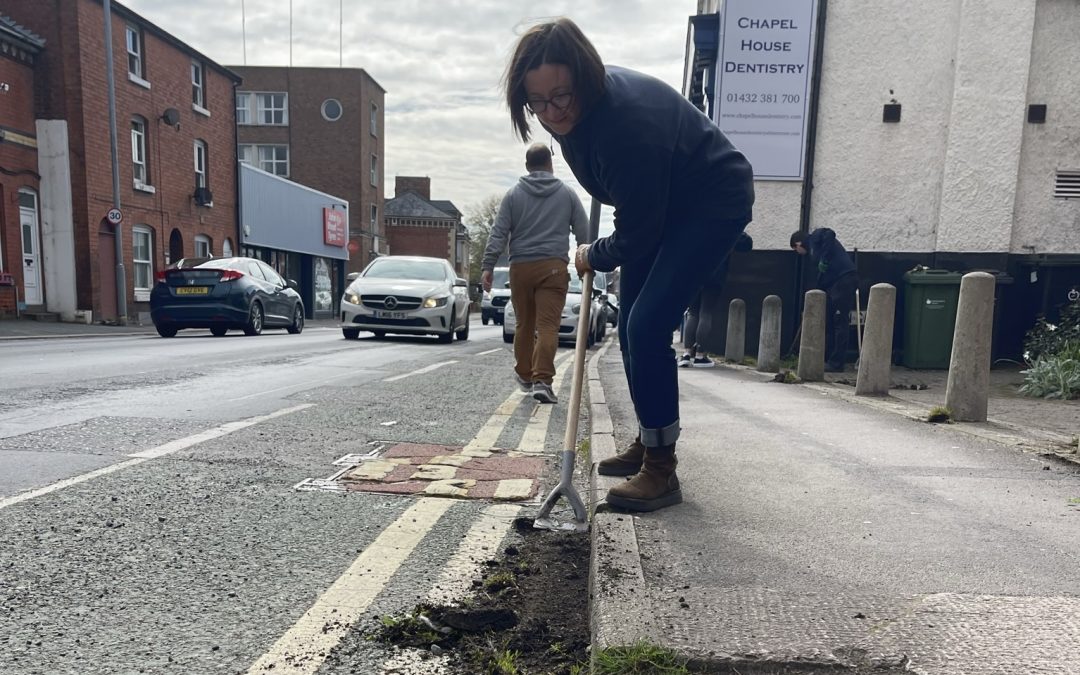 NEWS | Businesses and community groups came together in April once again to help clean up dirty or weed filled areas of Hereford