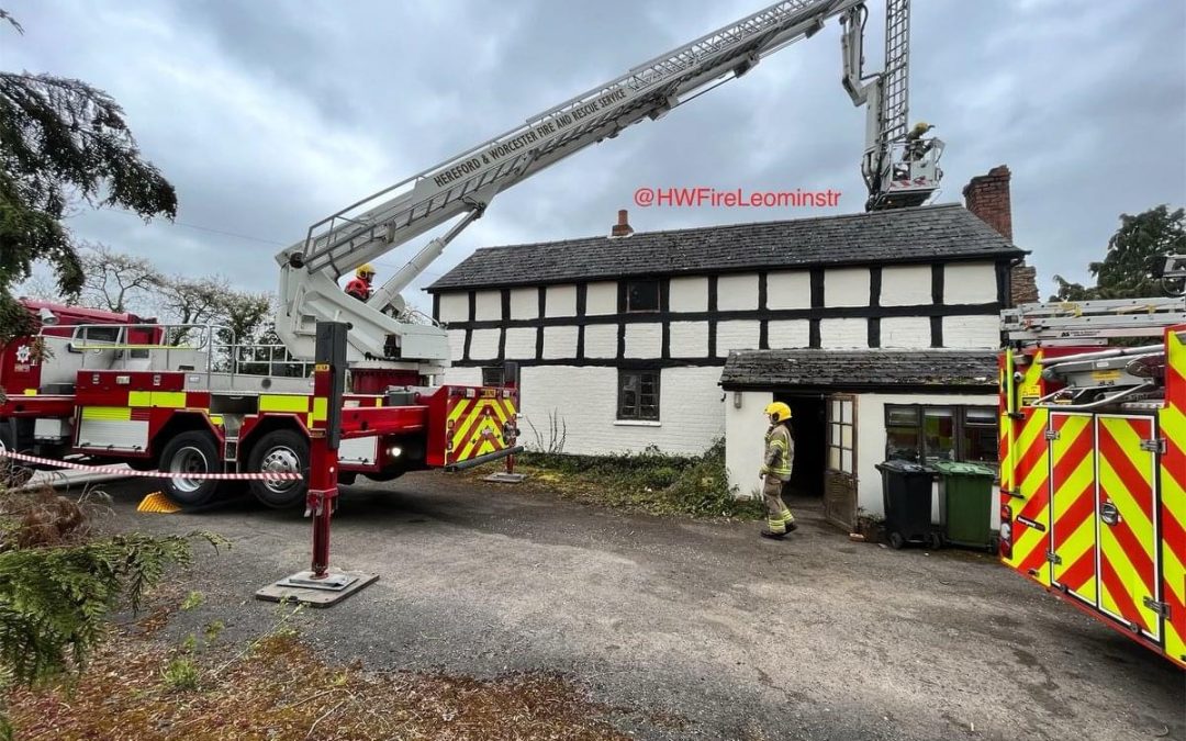 NEWS | Hereford & Worcester Fire and Rescue Service remind homeowners of the importance of keeping chimneys well swept following a chimney fire near Leominster