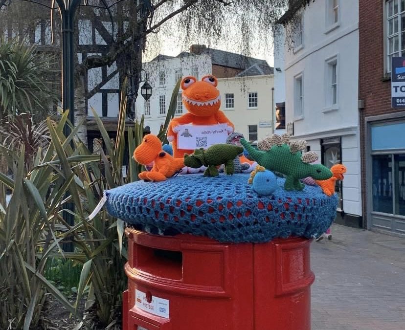 REVEALED | The reason why you may spot a dinosaur themed post box topper in Hereford this Easter has been revealed 