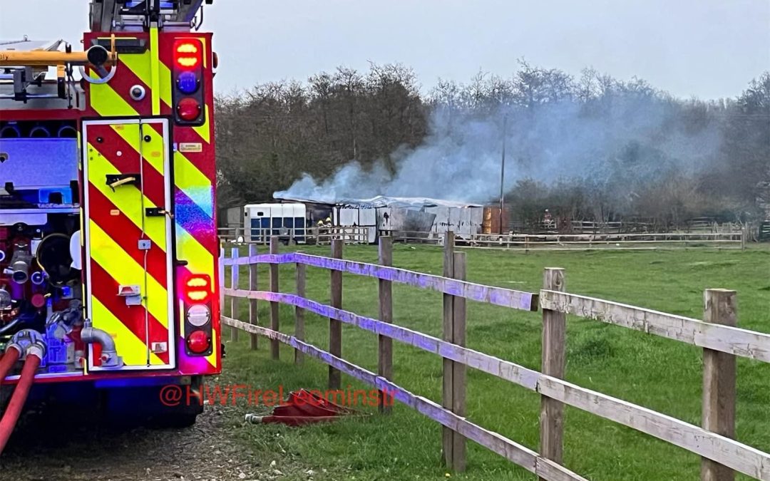 NEWS | Horses moved away from potential danger following a fire at a building in Herefordshire 