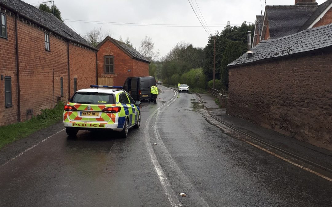 NEWS | Emergency services called after a vehicle collided with a building near Bromyard 