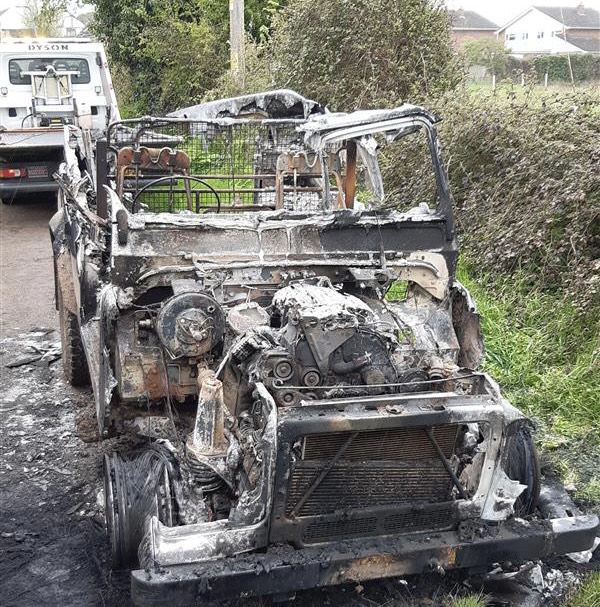 NEWS | Police issue an appeal after a vehicle was stolen and set on fire in Herefordshire 