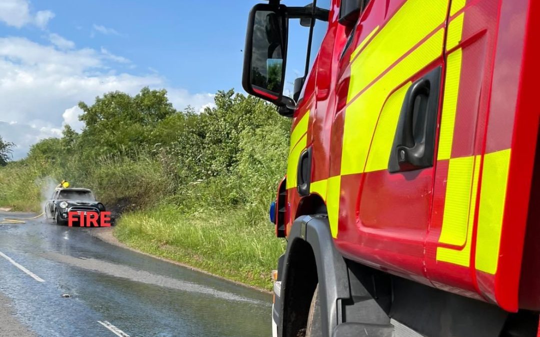 NEWS | Fire crews respond to reports of a vehicle fire on a busy route in Herefordshire