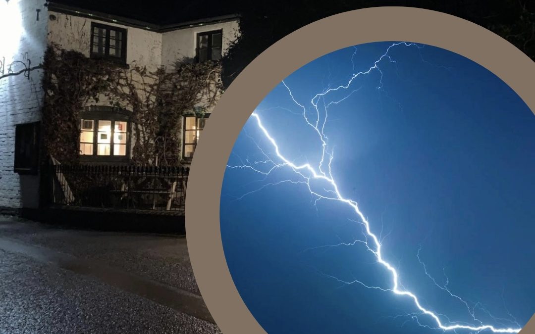 NEWS | A country pub was struck by lightning during storms that hit Herefordshire on Monday evening 