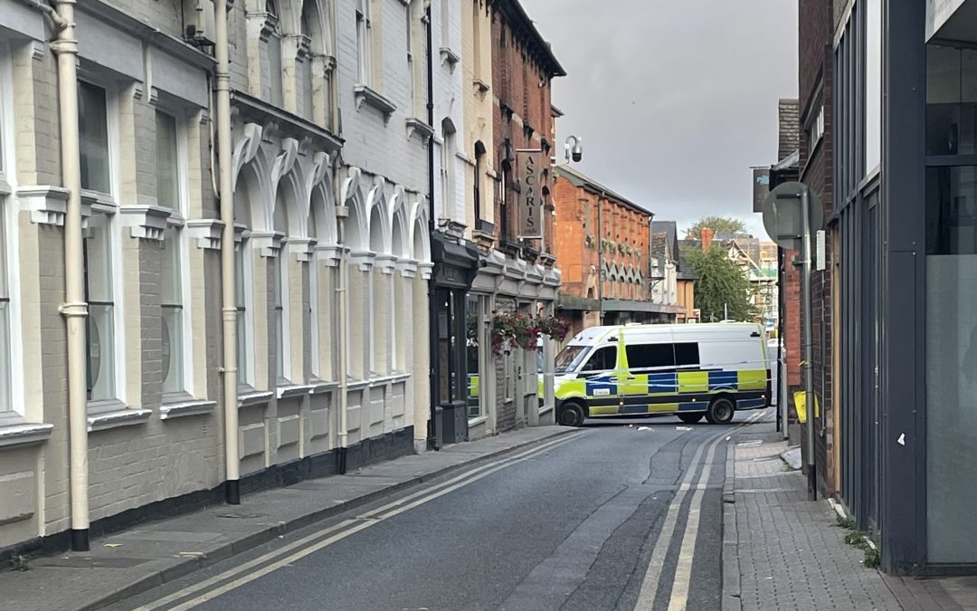 BREAKING | City centre street cordoned off by Police following incident overnight in Hereford 