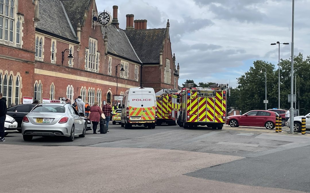 LATEST | Emergency services responding to an ongoing incident at Hereford Railway Station this afternoon