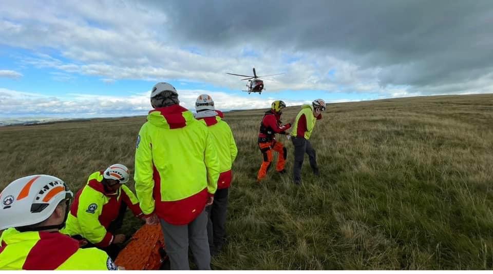 NEWS | Mountain Rescue Teams help rescue a woman who suffered a number of injuries after falling from a horse 