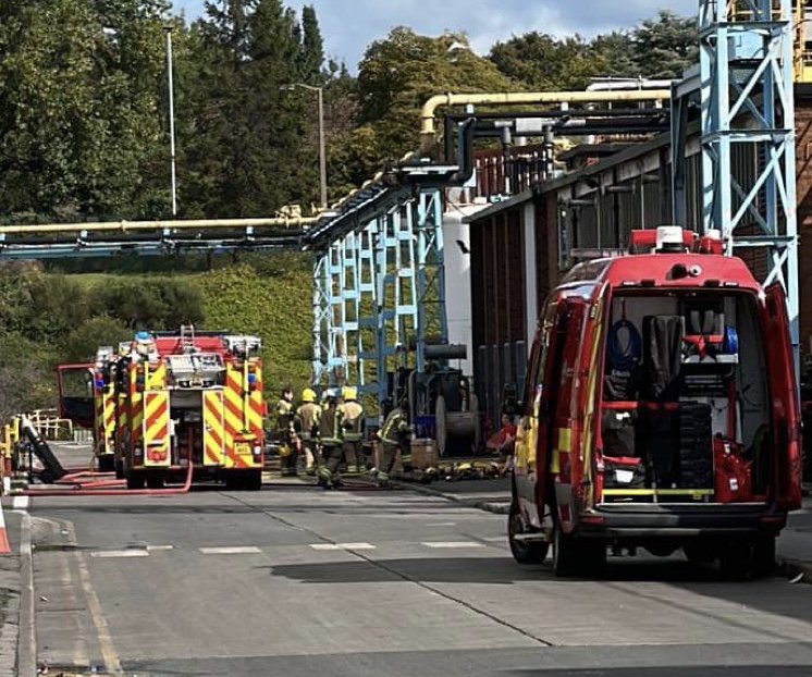 NEWS | Fire crews from across the county called to a fire at Special Metals factory in Hereford this morning 