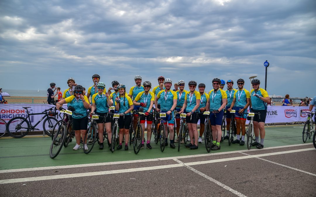 COMMUNITY | Fundraising team from Hereford complete London to Brighton cycle to raise money for Bowel Cancer UK