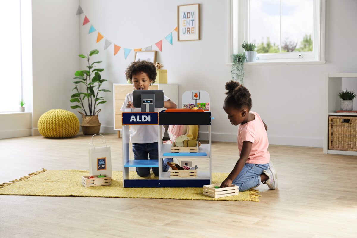 Aldi wooden till online