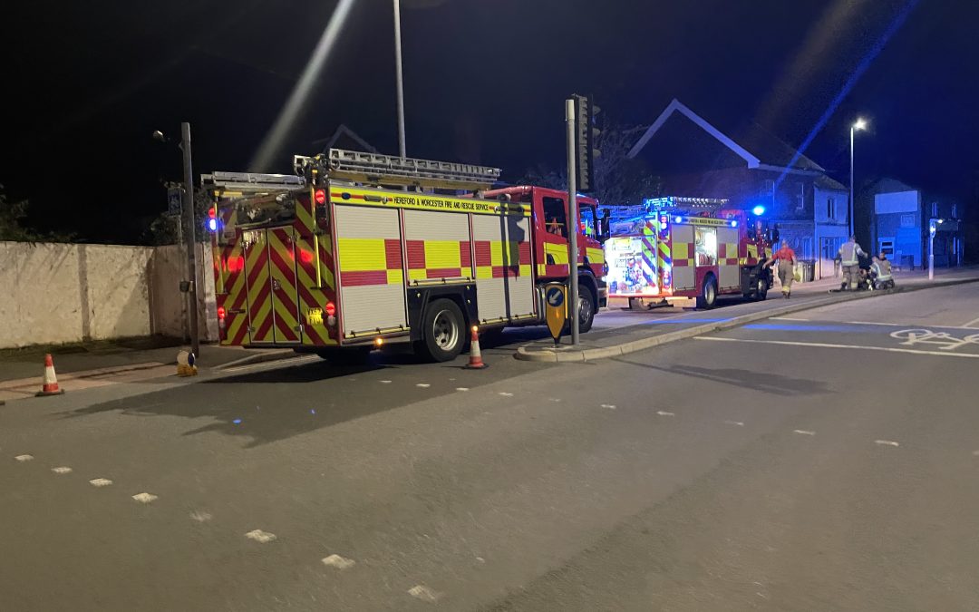 NEWS | Emergency services responding to an incident on a busy route in Hereford tonight 