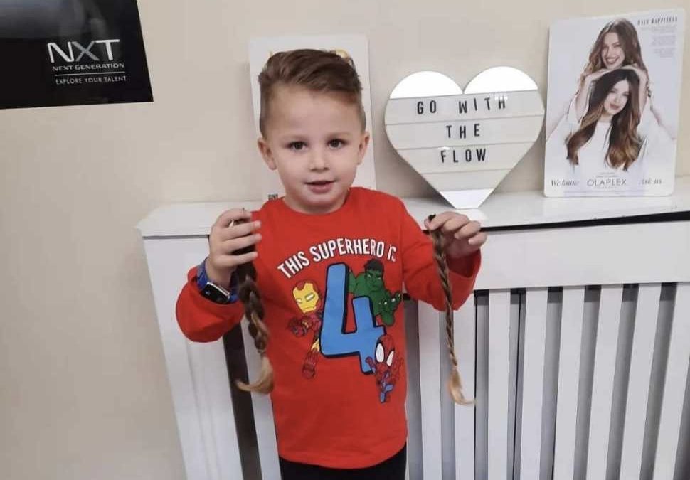 NEWS | A four-year-old boy from Herefordshire has had his hair cut off to raise money for The Little Princess Trust