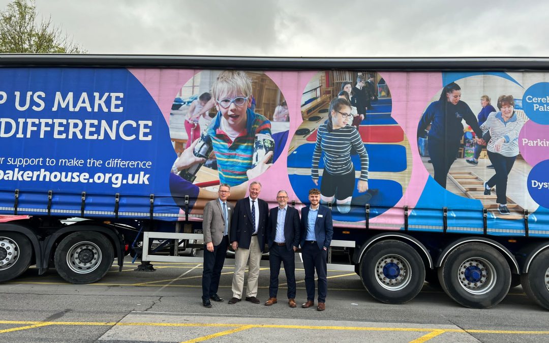 NEWS | Sir Bill Wiggin MP welcomes ABE Ledbury’s lorry that’s dedicated to the Megan Baker House charity