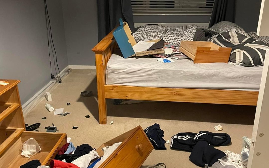 NEWS | A football fan returns from watching England at Wembley with his children to find his house has been ransacked by thieves and his work van stolen 