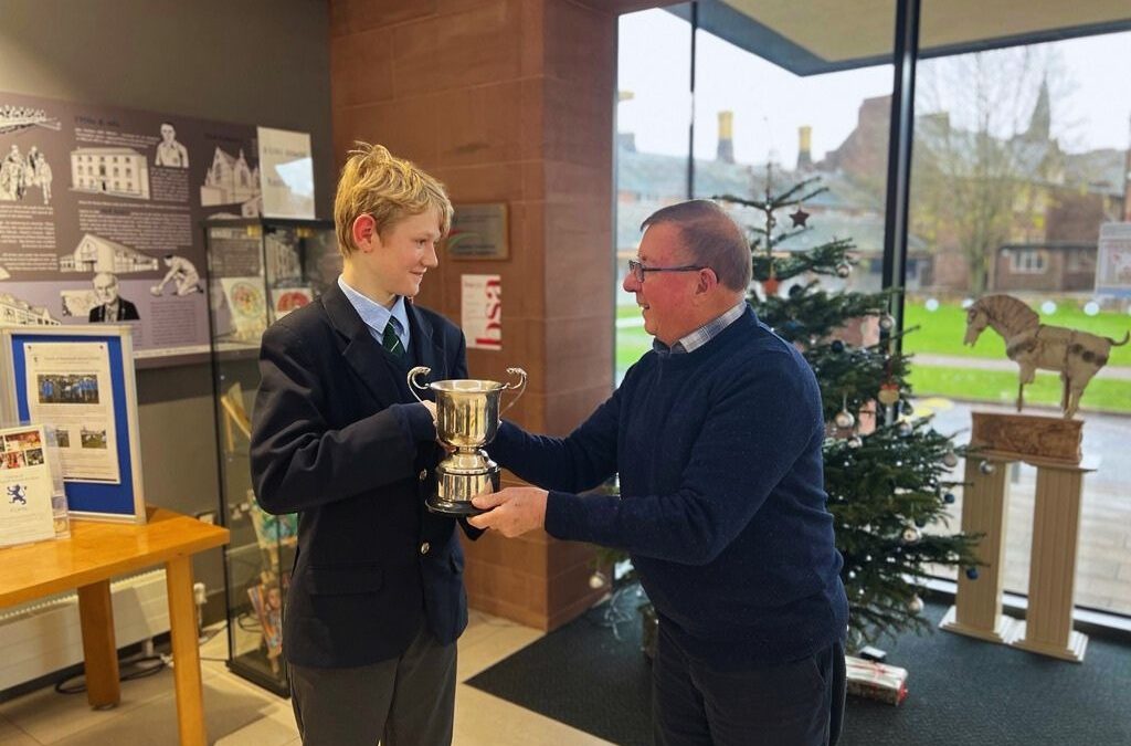 NEWS | Year 8 pupil Oliver Maunder has been awarded Steam Apprentice of the Year for the Steam Apprentice Club that’s part of the National Traction Engine Trust