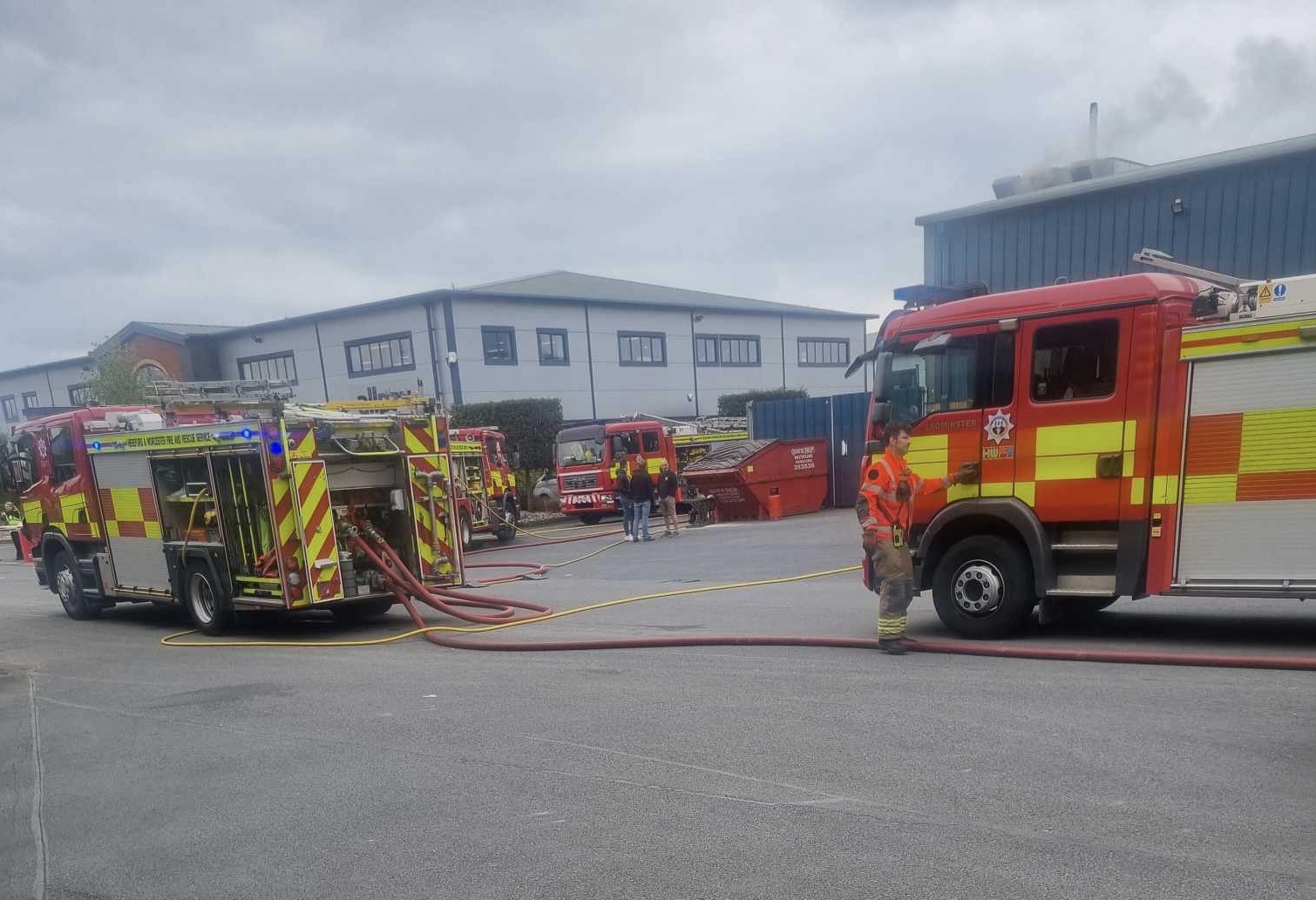 NEWS | Emergency services responding to an  incident on a business park in Herefordshire 