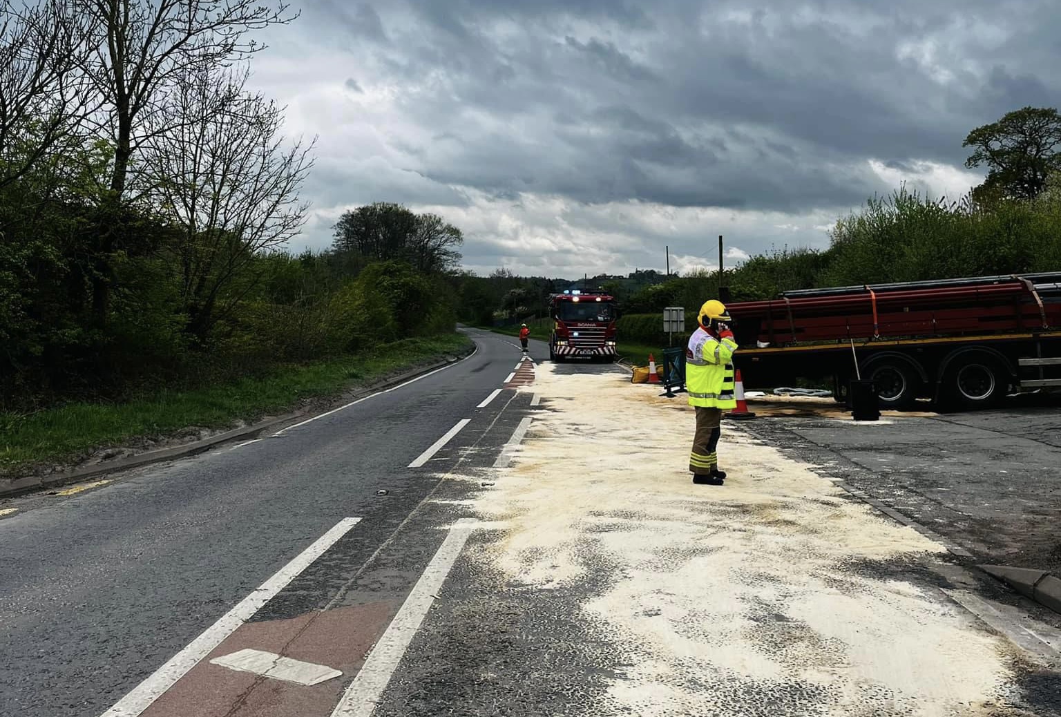 NEWS | Fire crews have been called to a large fuel spill on the A465 between Hereford and Abergavenny