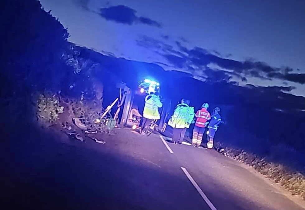NEWS | Emergency services respond to a collision involving an overturned vehicle on a busy route near Hereford