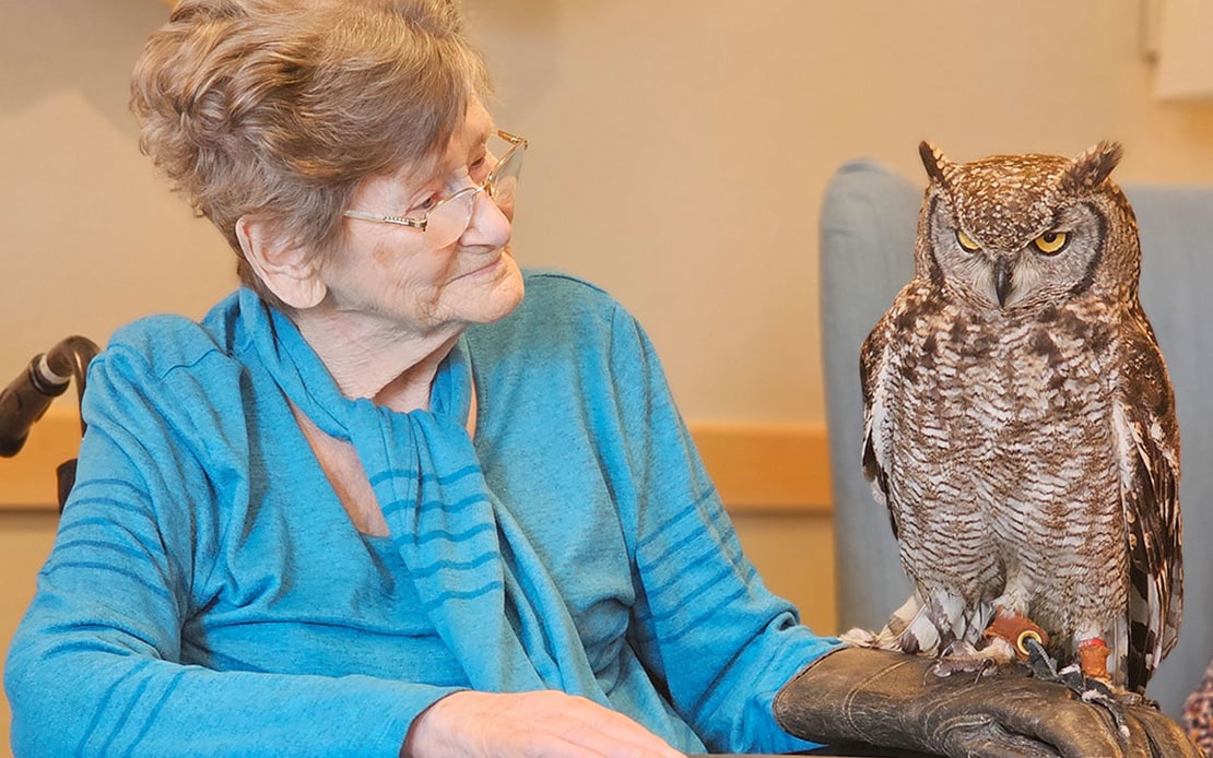 COMMUNITY Residents and staff at Gwen Walford Nursing Home came