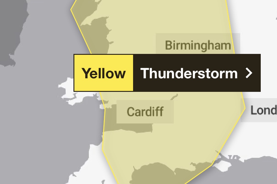 WEATHER WARNING | Met Office issues warning for thunderstorms across Herefordshire on Sunday 