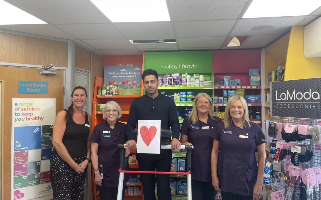 COMMUNITY | Staff at Rowlands Pharmacy in Hereford are walking / running 218 miles from Hereford to Cornwall, to raise money for charity