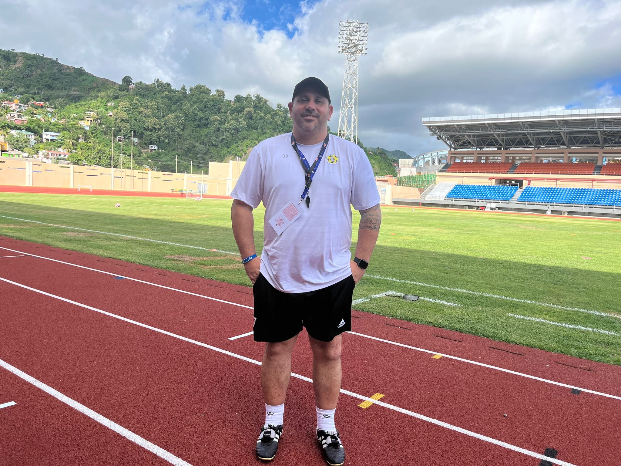 FOOTBALL | Westfields Football Club joint manager Nick Morgan earns two wins as assistant coach of the St Lucia national team 