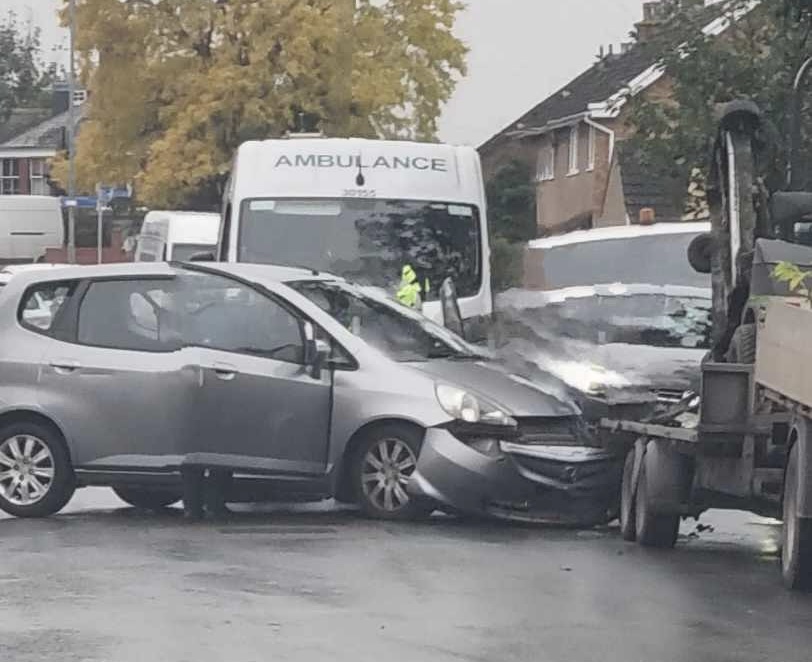 NEWS | Emergency services responding to a collision on a busy route in Hereford this afternoon 