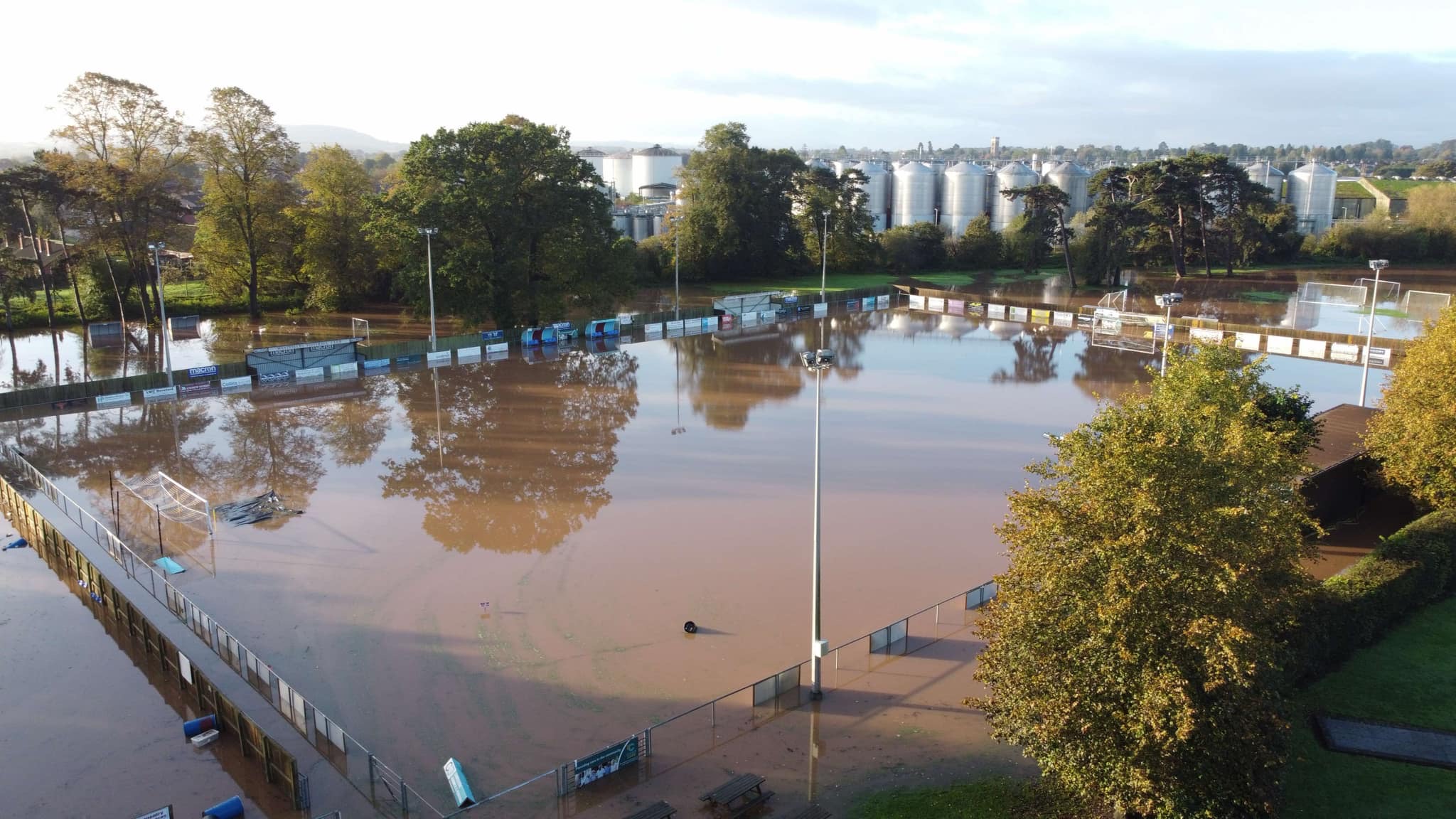 NEWS | Westfields Football Club forced to postpone home fixture this Saturday with pitch under almost a metre of water 