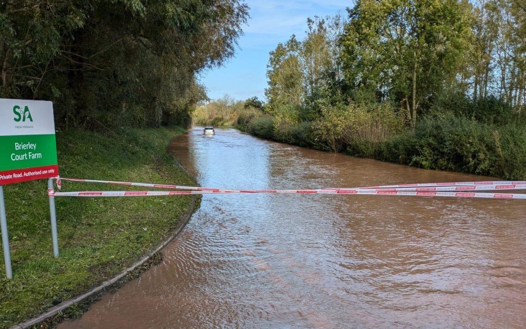 FLOODING – 5PM UPDATE | Levels on the River Wye and River Lugg continuing to rise in Herefordshire this evening 