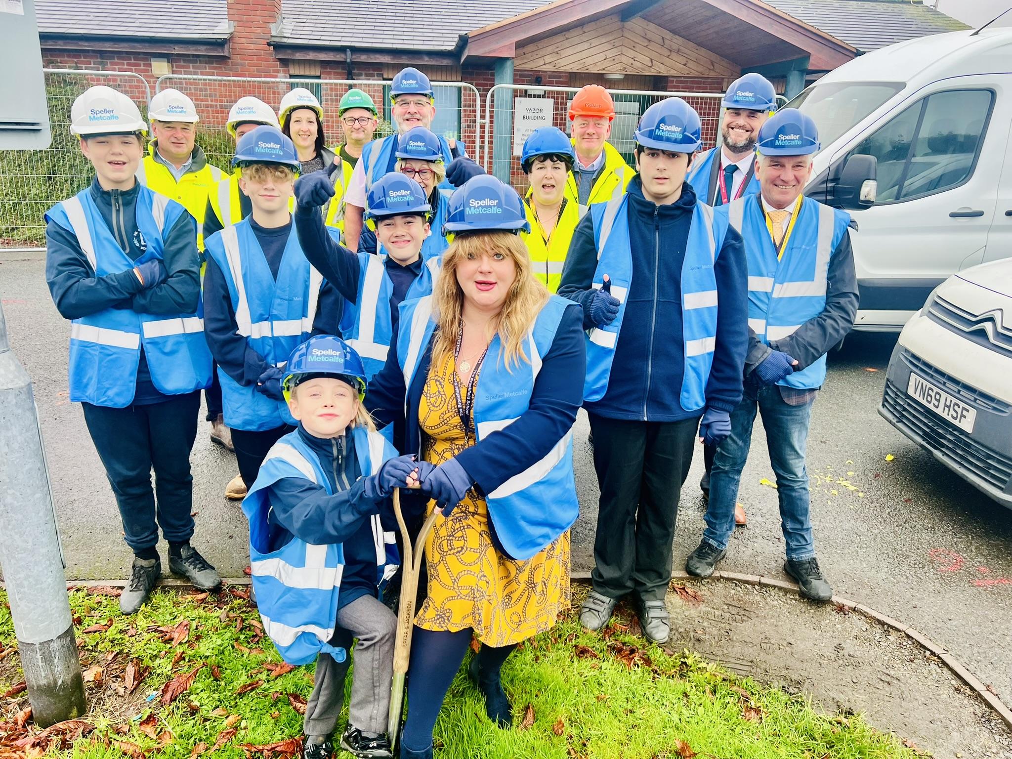 NEWS | A special turf-cutting ceremony marked that construction work is well underway at The Brookfield School on Grandstand Road in Hereford